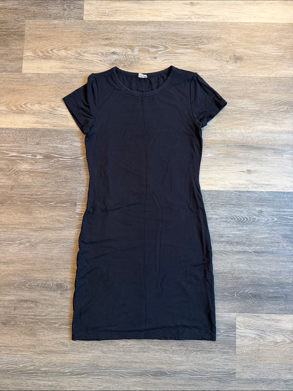 Aritzia Black Short Sleeve Mini Dress